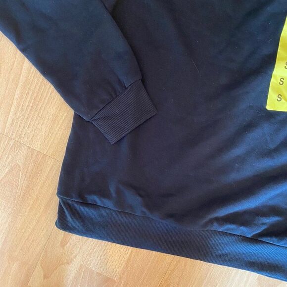 Gloria Vanderbilt Black Lace Sweatshirt SZ S NWT - Picture 7 of 10